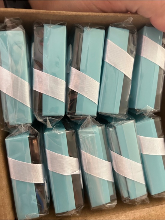 Other - Aqua Blue Favors: bottle openers  with White Ribbon - Elegant Party Supplies
